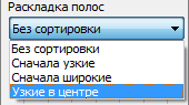 Раскладка полос