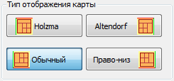 Тип отображения карты