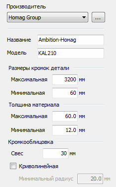 Карта с обозначением кромления